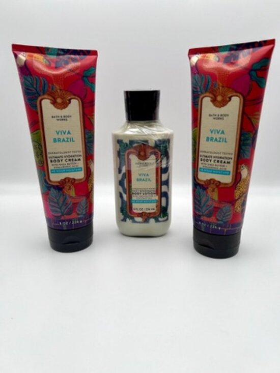 Bath & Body Works Other - Set of 3 Bath & Body Works Viva Brazil Ultimate Hydrating Body Cream & Lotion